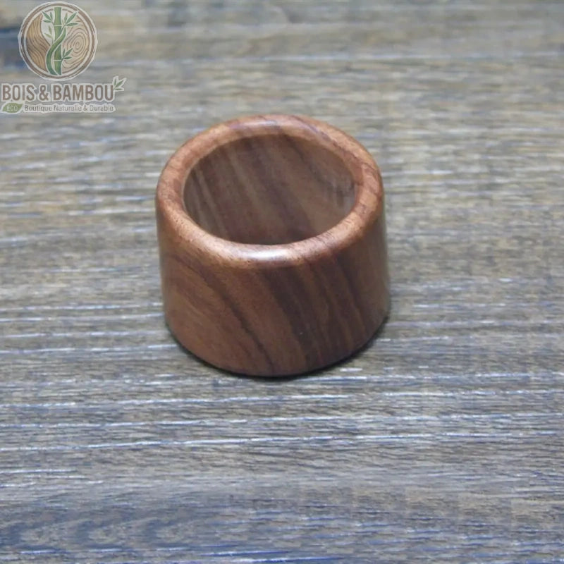 Bague fine bois de santal naturel style 4