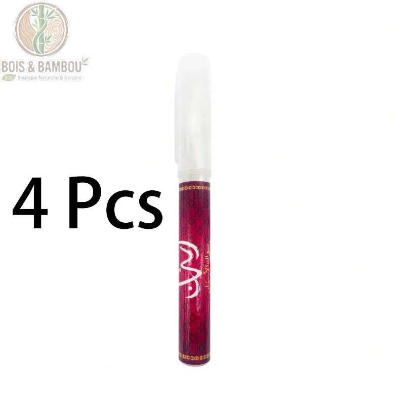 Étui applicateur rouge de la brosse à dents Miswak, lot de 4 pièces