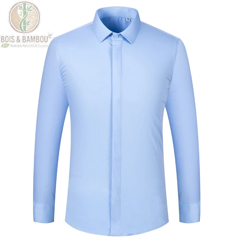 Chemise homme bambou portée style élégant quotidien