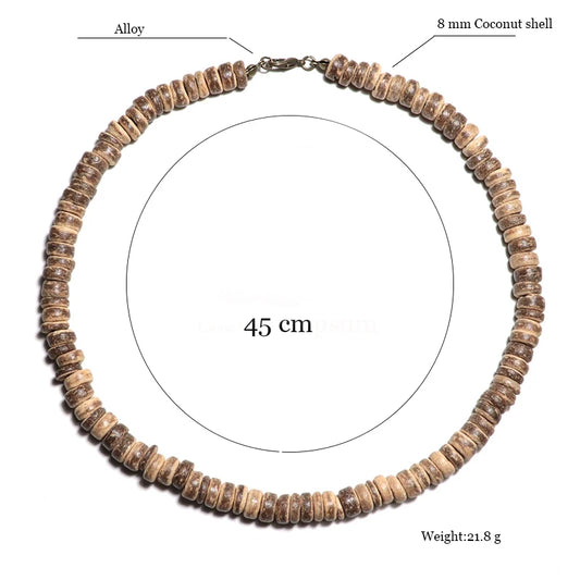 Collier ras du cou en bois de wengé