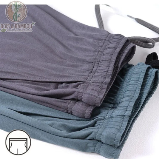 Détail tissu jersey bambou pantalon détente homme