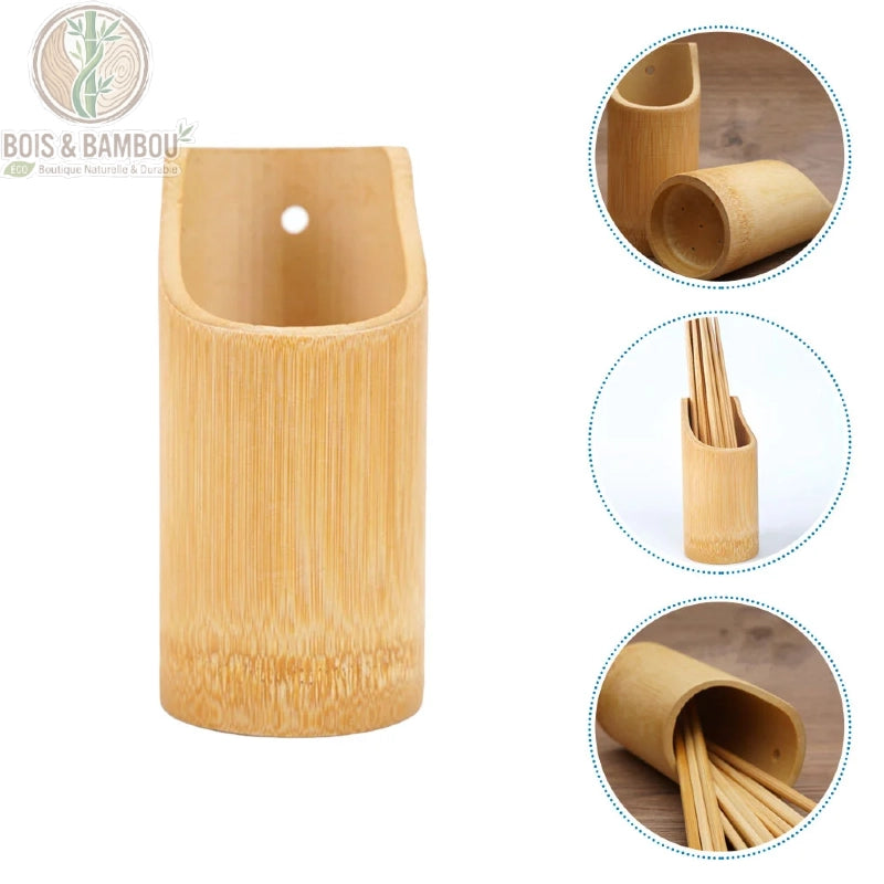 Porte-baguettes en bambou naturel