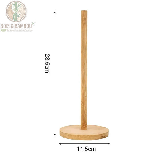 Porte-serviettes vertical en bois de bambou