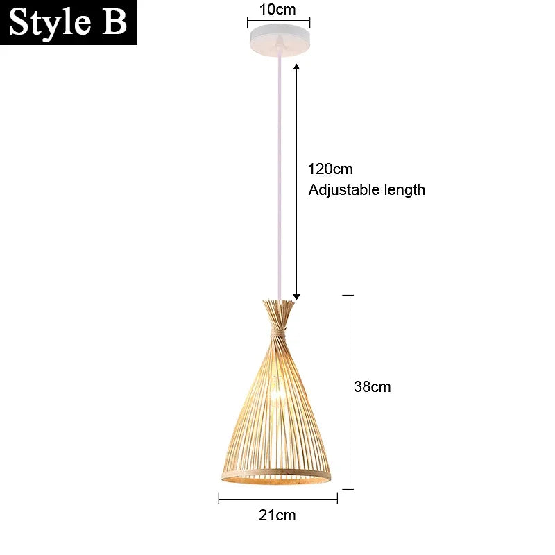 Suspension Lanterne Bambou