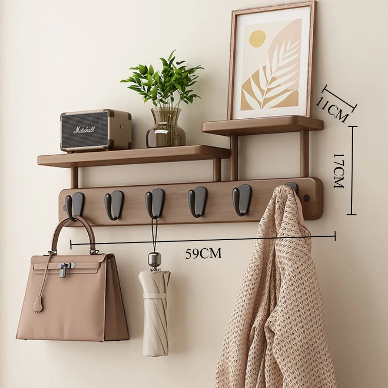 Porte-manteau mural en bambou Nan