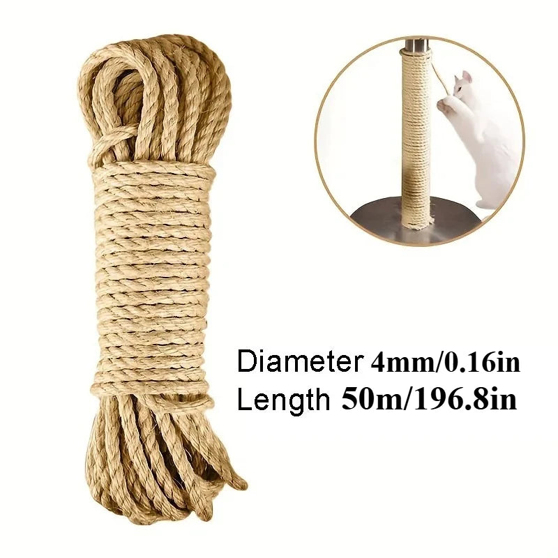 Corde en sisal naturel pour arbre à chat