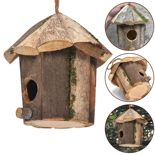 Nichoir de jardin rustique en bois