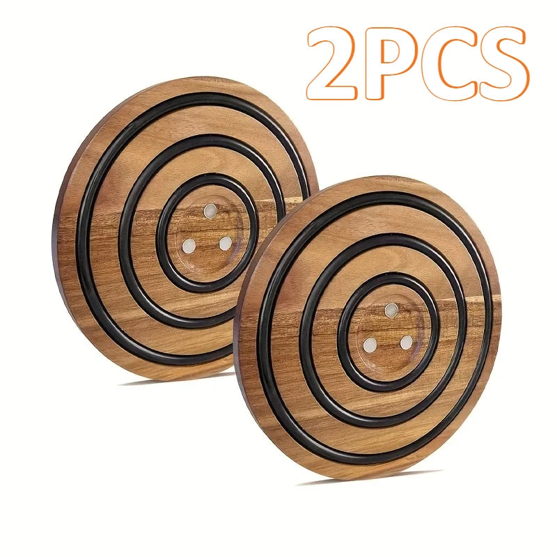 Dessous de Plat Magnétique en Acacia