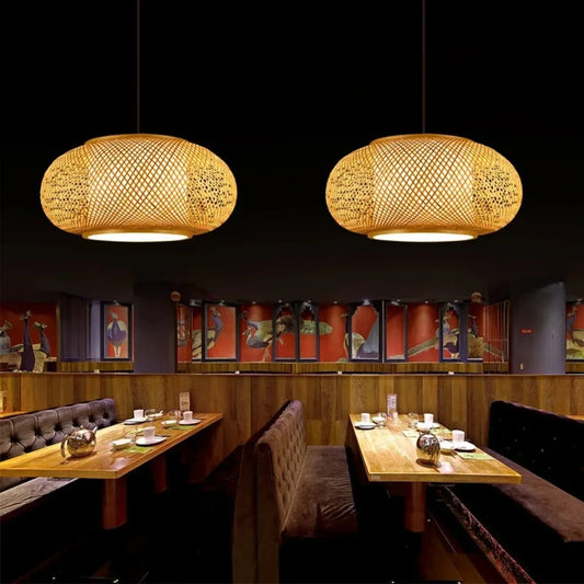 Suspension Lanterne Bambou Japonais