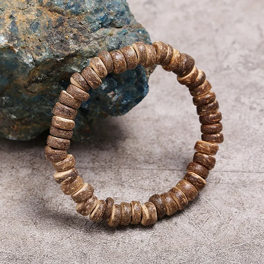 Bracelet en perles de noix de coco