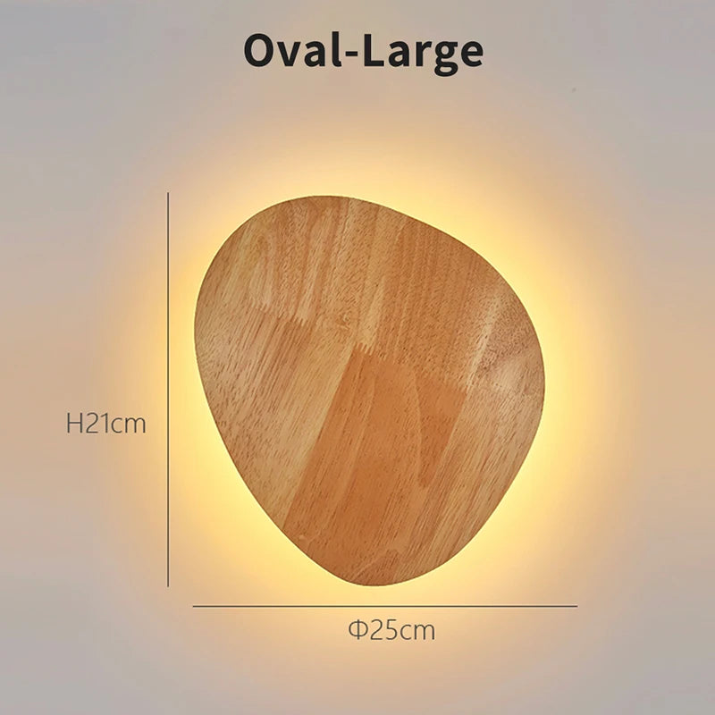 Applique Murale Circulaire en Bois