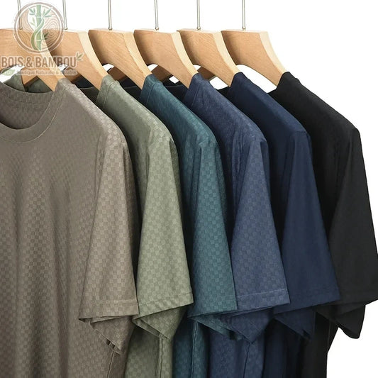 T-shirt soie glacée de bambou vue générale 5 coloris