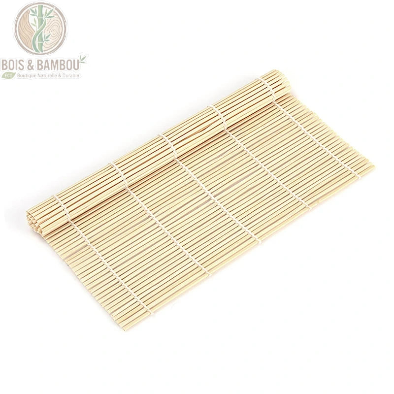 Tapis a Sushi en Bambou enroule compact rangement facile ustensile cuisine japonaise BoisetBambouEco