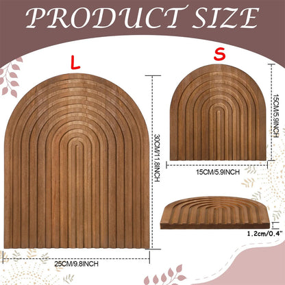 Planche décorative en bois ondulé