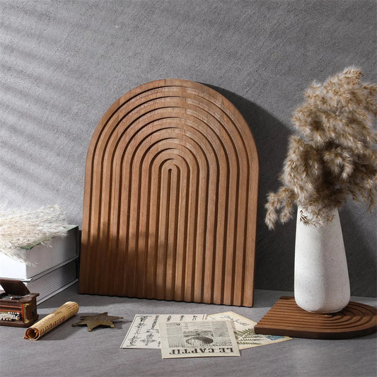 Planche décorative en bois ondulé