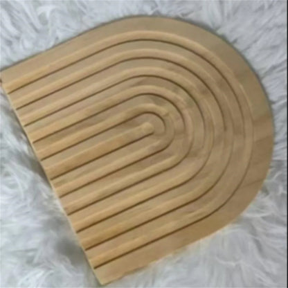 Planche décorative en bois ondulé