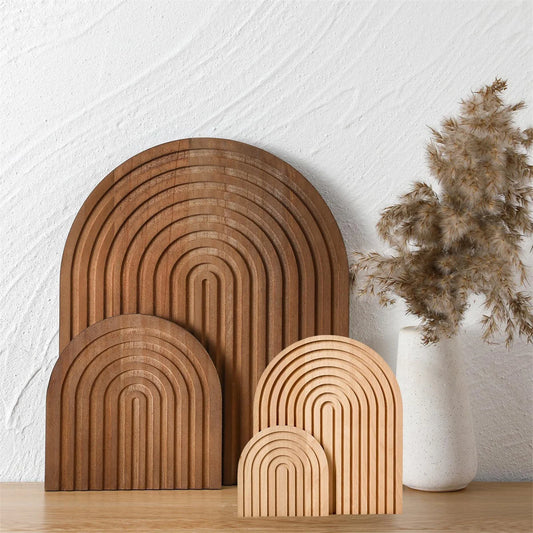 Planche décorative en bois ondulé