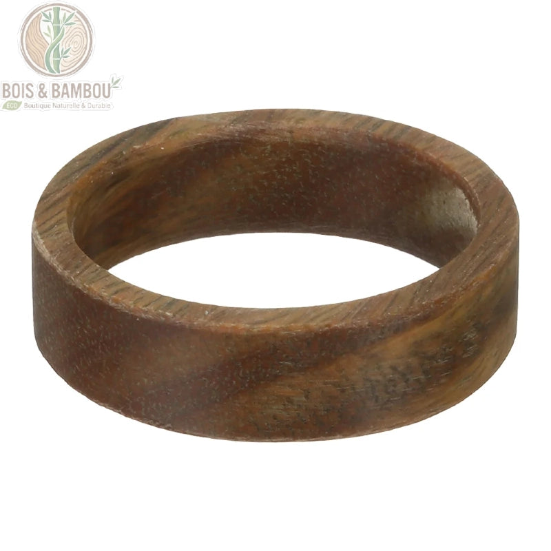 Bague bois de santal rouge assortiment C