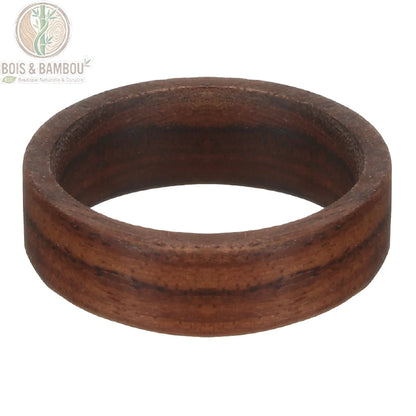 Bague bois de santal rouge assortiment D