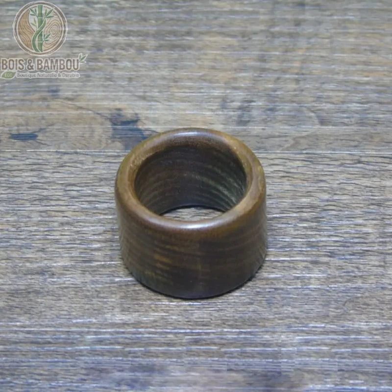 Bague fine bois de santal naturel style 2