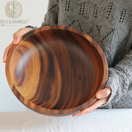 Bol en bois d'acacia massif