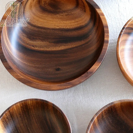 Bol en bois d'acacia massif