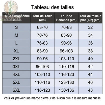 Boxer bambou homme guide des tailles XS au 5XL