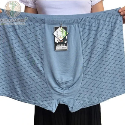 Boxer bambou très grande taille coloris bleu ciel