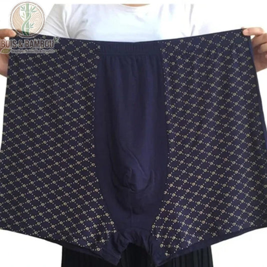 Boxer bambou très grande taille coloris bleu marine