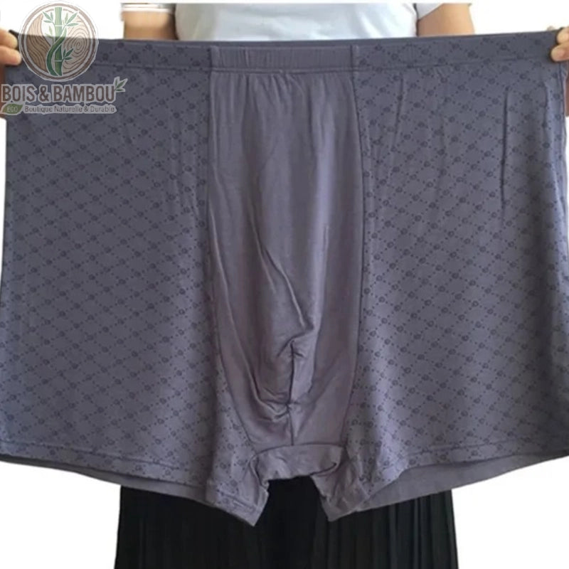 Boxer bambou très grande taille coloris bleu gris