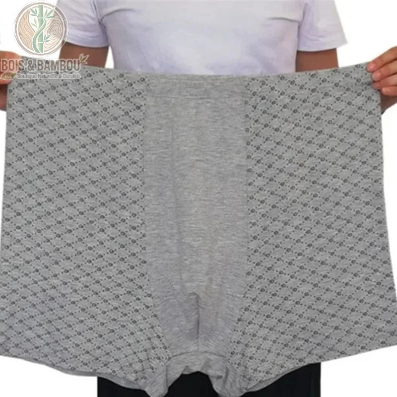 Boxer bambou très grande taille coloris gris clair chinois