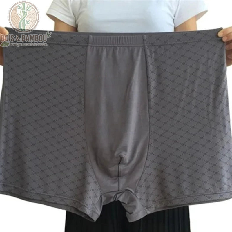 Boxer bambou très grande taille coloris gris foncé