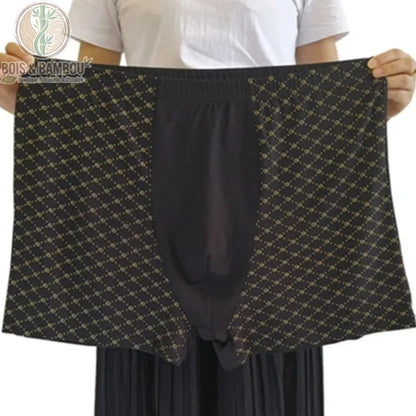 Boxer bambou très grande taille coloris noir