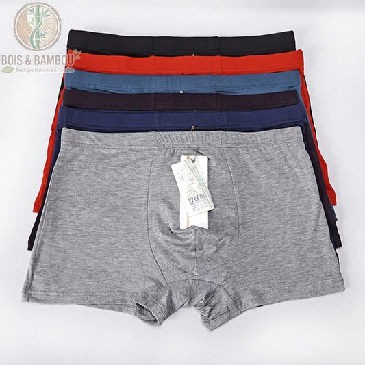Boxer bambou grande taille détail tissu extensible