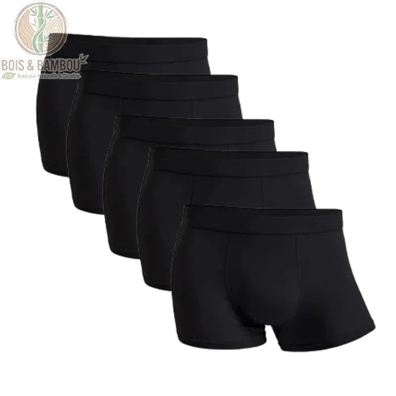Lot 5 boxers bambou homme coloris Noir