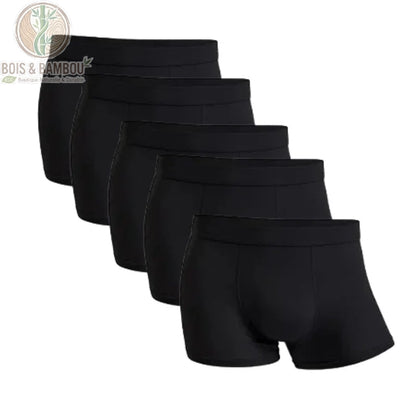Lot 5 boxers bambou homme coloris Noir