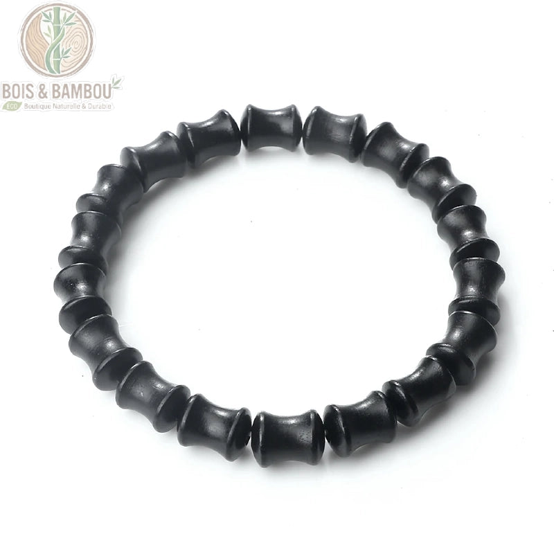 Bracelet Perles de Bois de Santal et Palissandre Réglable Unisexe