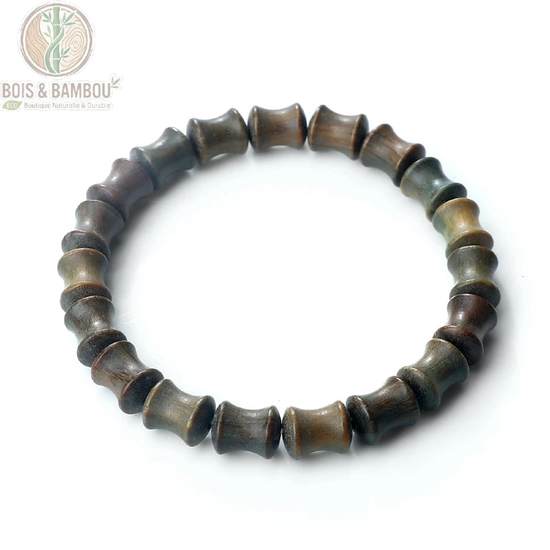 Bracelet Perles de Bois de Santal et Palissandre Réglable Unisexe