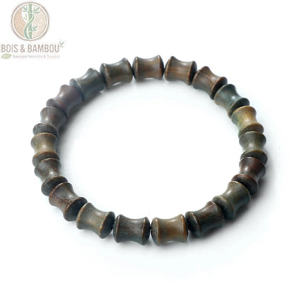 Bracelet Perles de Bois de Santal et Palissandre Réglable Unisexe