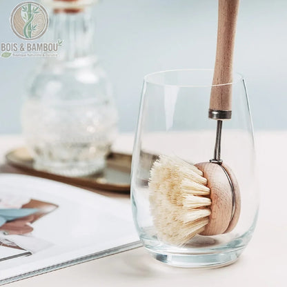Brosse à vaisselle en bois naturel