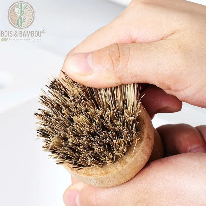Brosse de nettoyage de cuisine en bambou