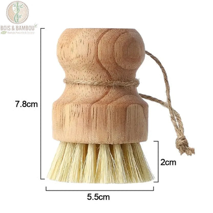 Brosse de nettoyage de cuisine en bambou
