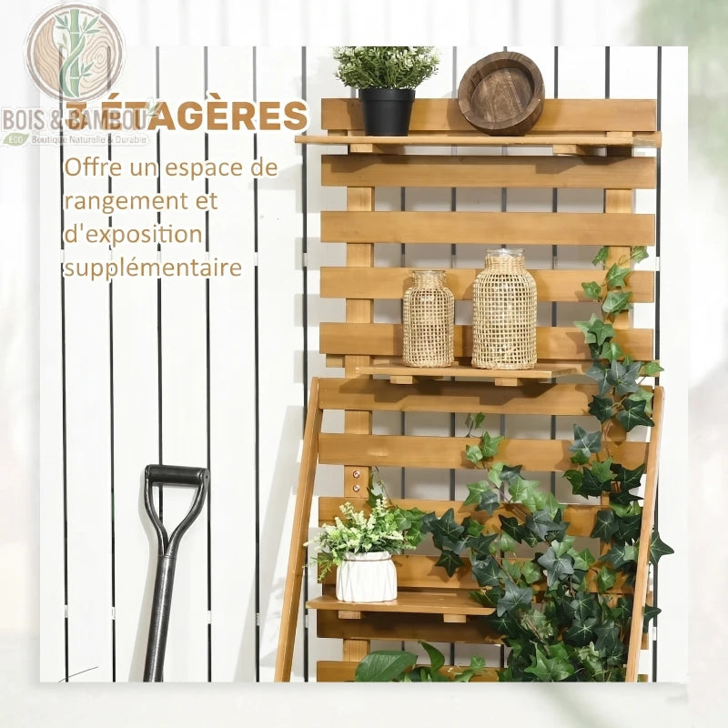 Carré potager surélevé en bois