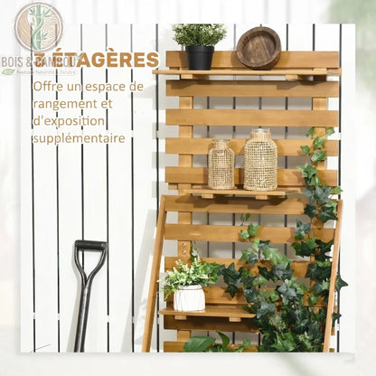 Carré potager surélevé en bois