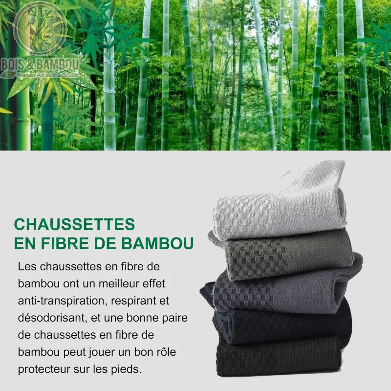 Visuel descriptif des chaussettes basses en fibre de bambou, douceur et respirabilité