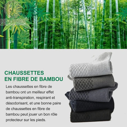 Visuel descriptif des chaussettes basses en fibre de bambou, douceur et respirabilité