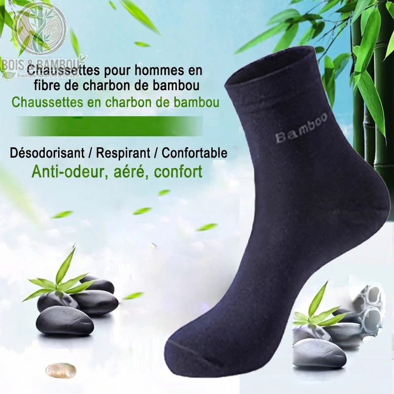 Chaussettes en Fibre de Bambou Homme