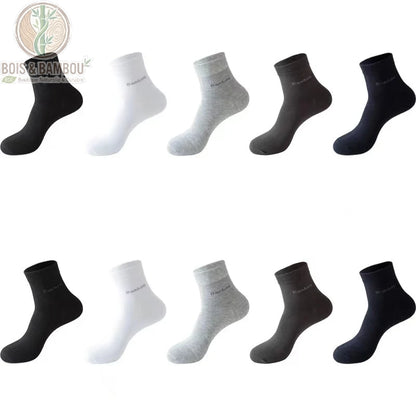 Pack 10 paires aléatoires chaussettes homme en fibre de bambou