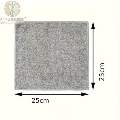 Chiffon bambou charbon dimensions vue détail face
