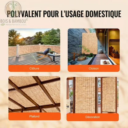 Clôture en Roseau Naturel